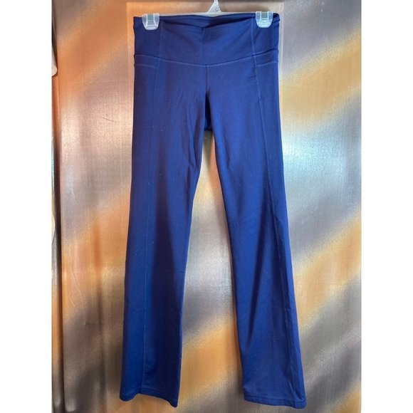 ATHLETA Activewear Athletics Leggings Low Rise Pull on Navy Blue Size S. Box S1 - Picture 1 of 5